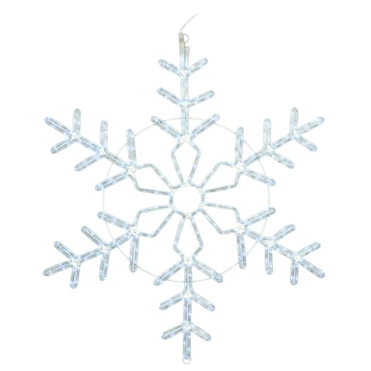 Vickerman Pure White LED Forked Twinkle Ropelight Snowflake | 36" | Michaels®
